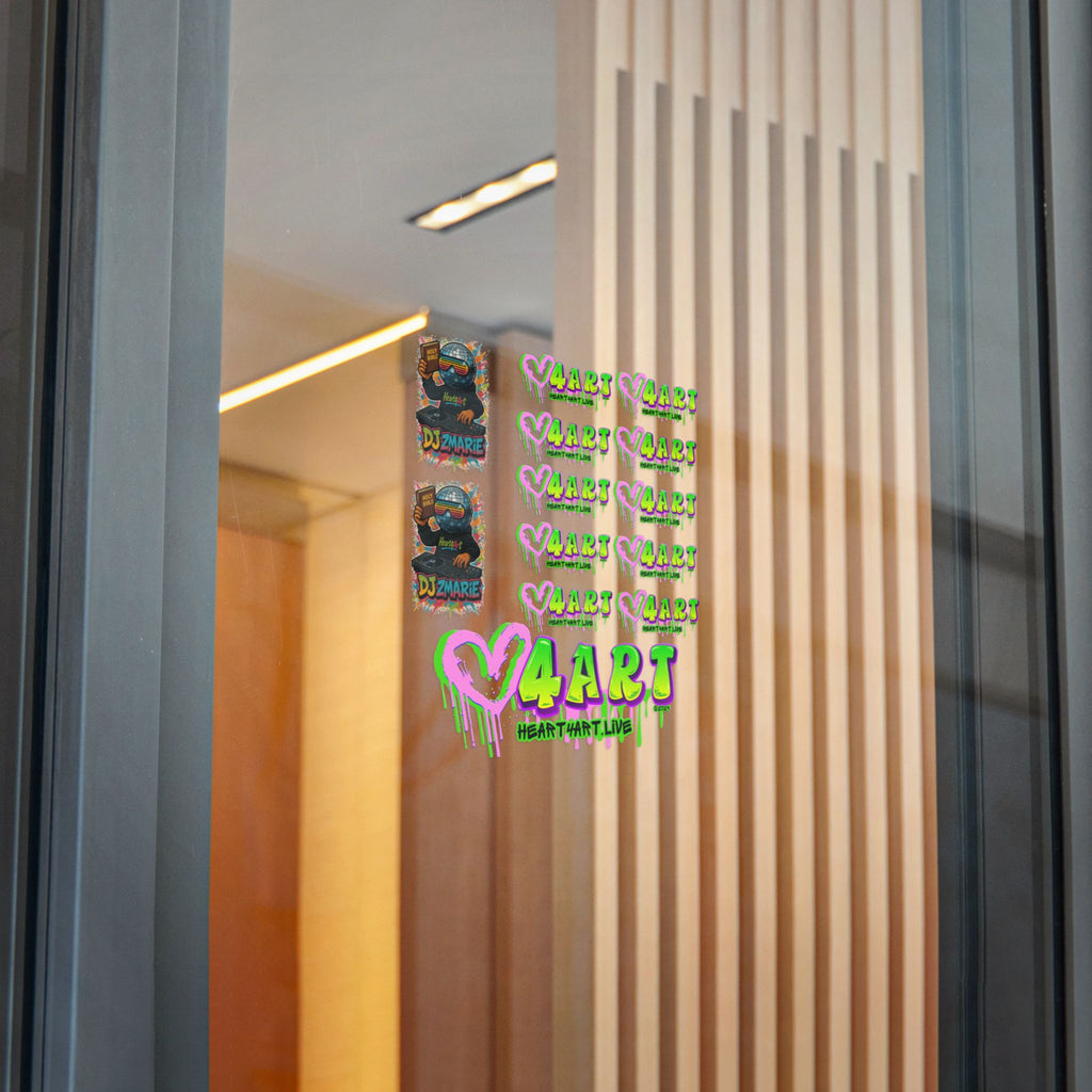 HEART4ART Die-Cut Stickers, (DTF)