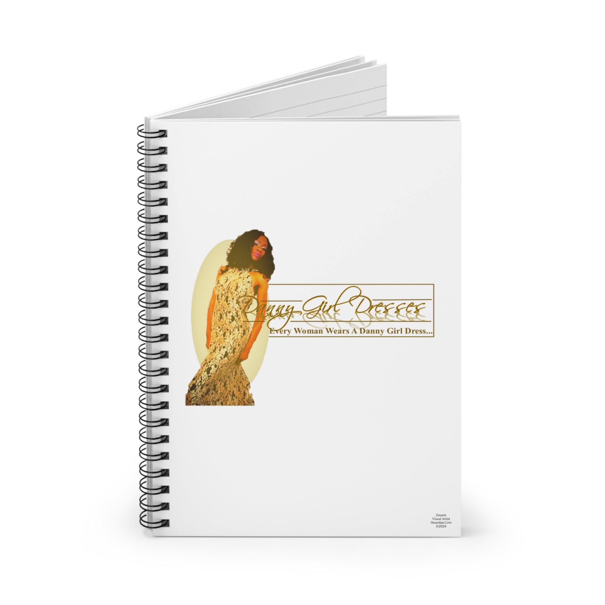 Danny Girl Dresses Spiral Notebook - Ruled Line