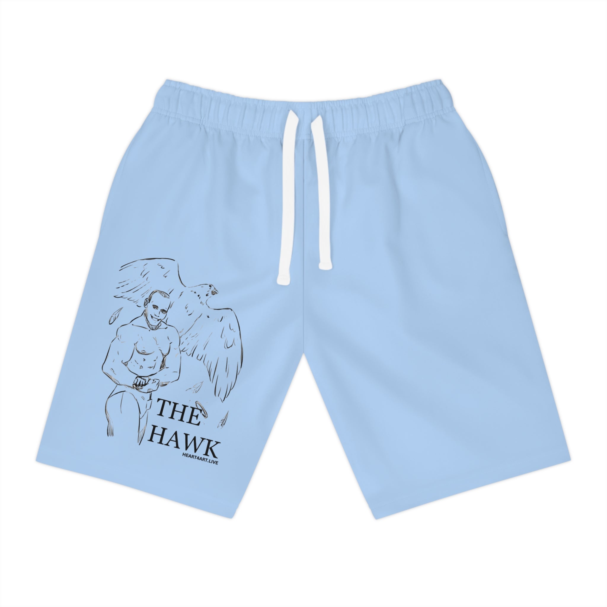 THE HAWK Athletic Long Shorts (Light Blue)