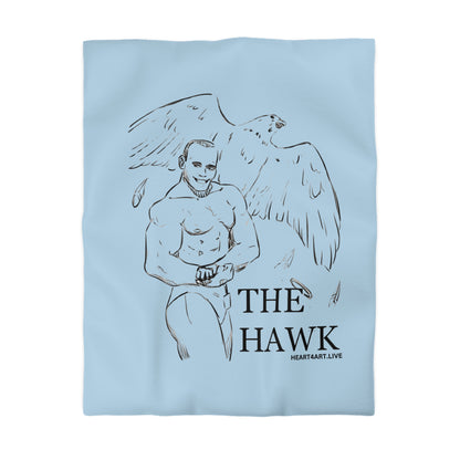 THE HAWK Microfiber Duvet Cover (Light Blue)