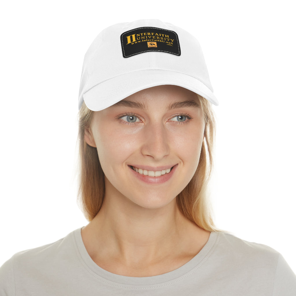 Interfaith University Hat with Leather Patch (Rectangle)