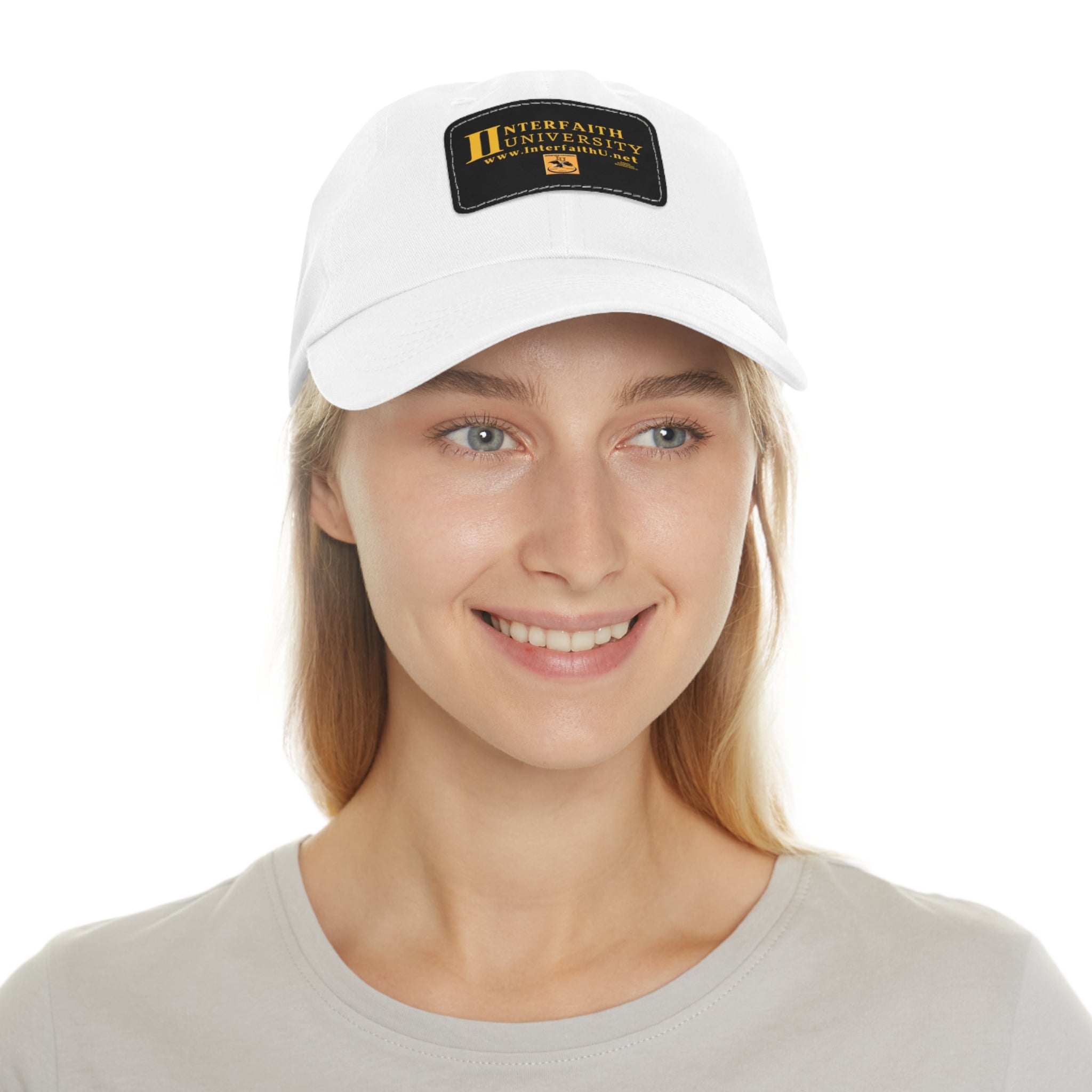 Interfaith University Hat with Leather Patch (Rectangle)