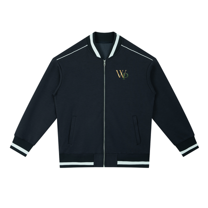 THE GENESIS COLLECTION: THE GARDEN Unisex Contrast Piping Zip Bomber Jacket
