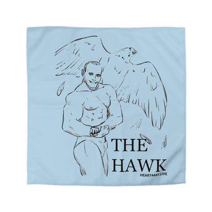 THE HAWK Microfiber Duvet Cover (Light Blue)