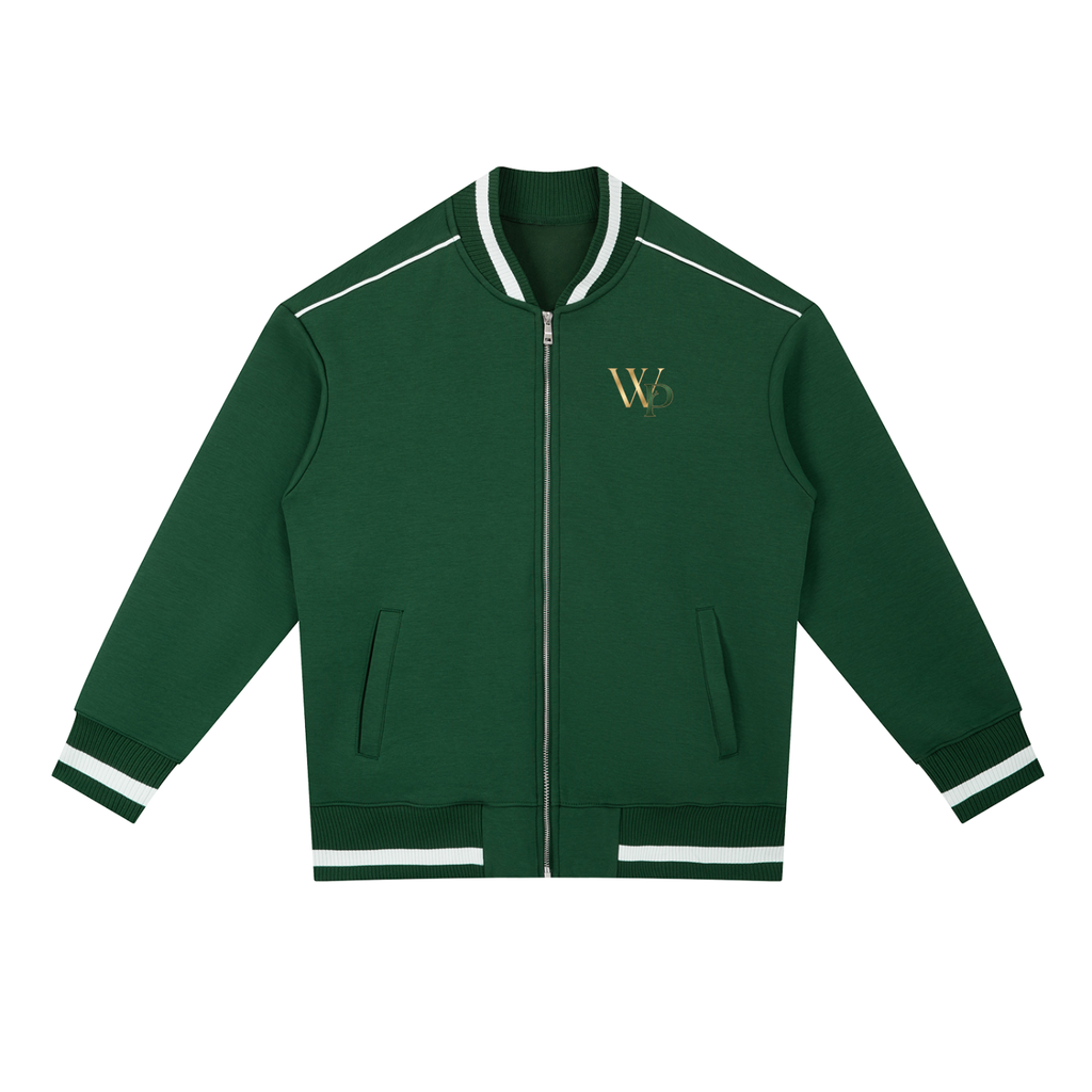 THE GENESIS COLLECTION: THE GARDEN Unisex Contrast Piping Zip Bomber Jacket
