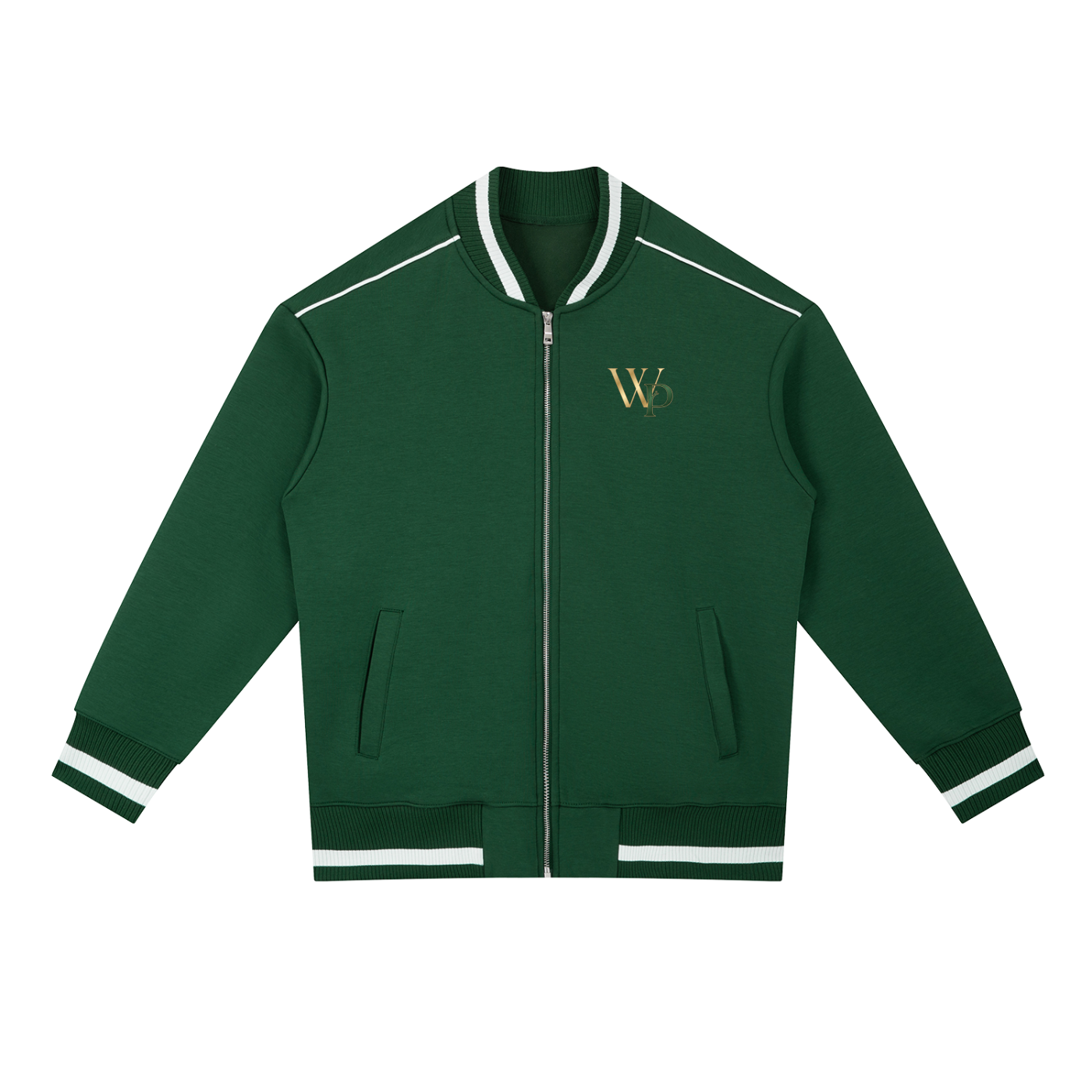 THE GENESIS COLLECTION: THE GARDEN Unisex Contrast Piping Zip Bomber Jacket
