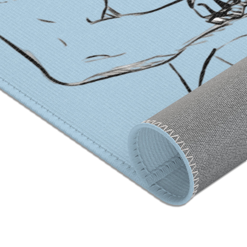 THE HAWK Area Rugs (Light Blue)