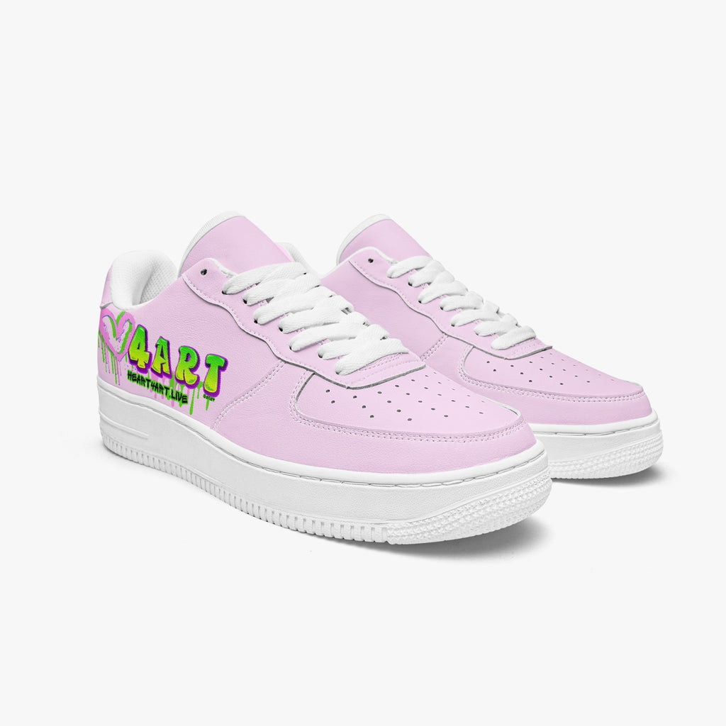 Heart4art Type 2 AF1 Low-Top Microfiber PU Leather Sports Sneakers