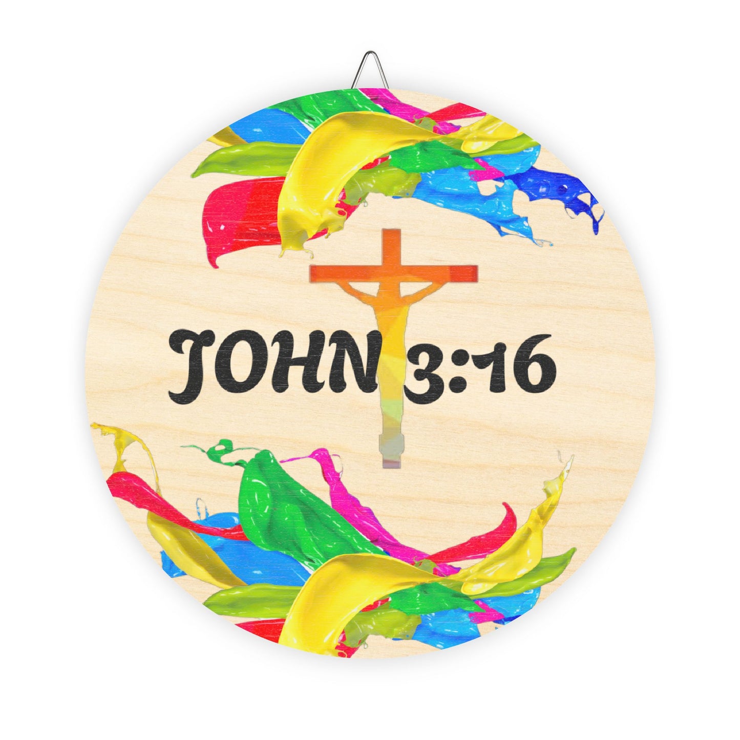 JOHN 3:16 Colorful Wood Signs