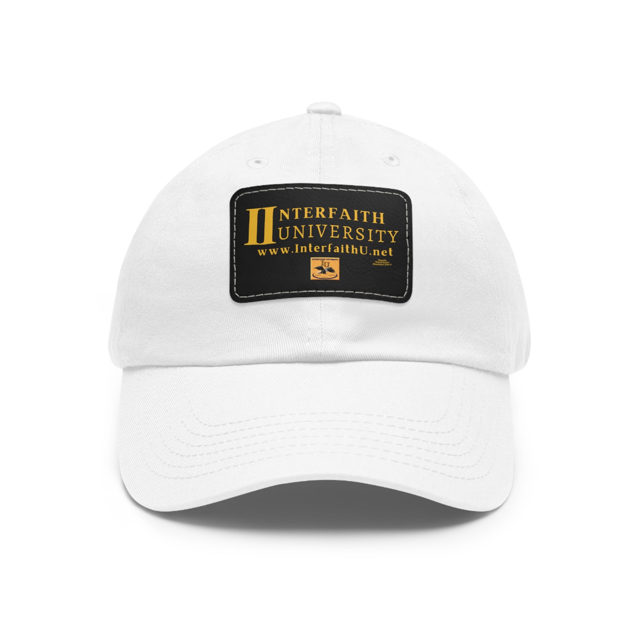 Interfaith University Hat with Leather Patch (Rectangle)