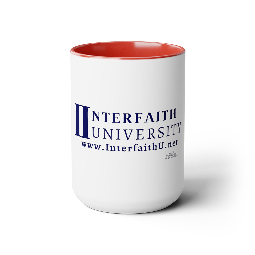 Interfaith University Two-Tone Coffee Mugs, 15oz
