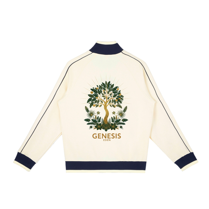 THE GENESIS COLLECTION: THE GARDEN Unisex Color Block Raglan Sleeve Zip Track Jacket
