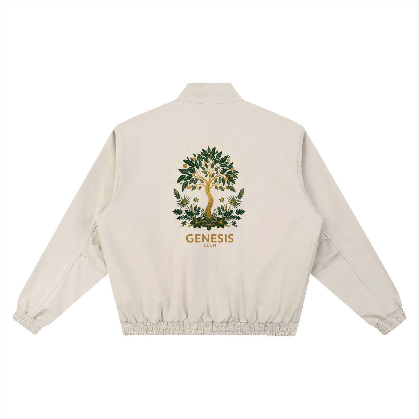THE GENESIS COLLECTION: THE GARDEN Unisex Stand Collar Bomber Jacket