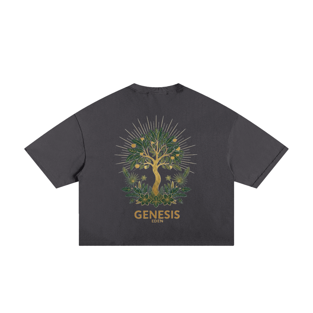 THE GENESIS COLLECTION: GARDEN Unisex Classic Frayed Boxy Tee