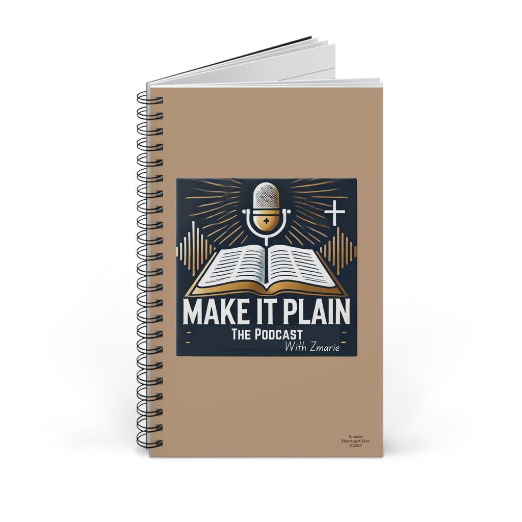 "Make It Plain" Spiral Journal