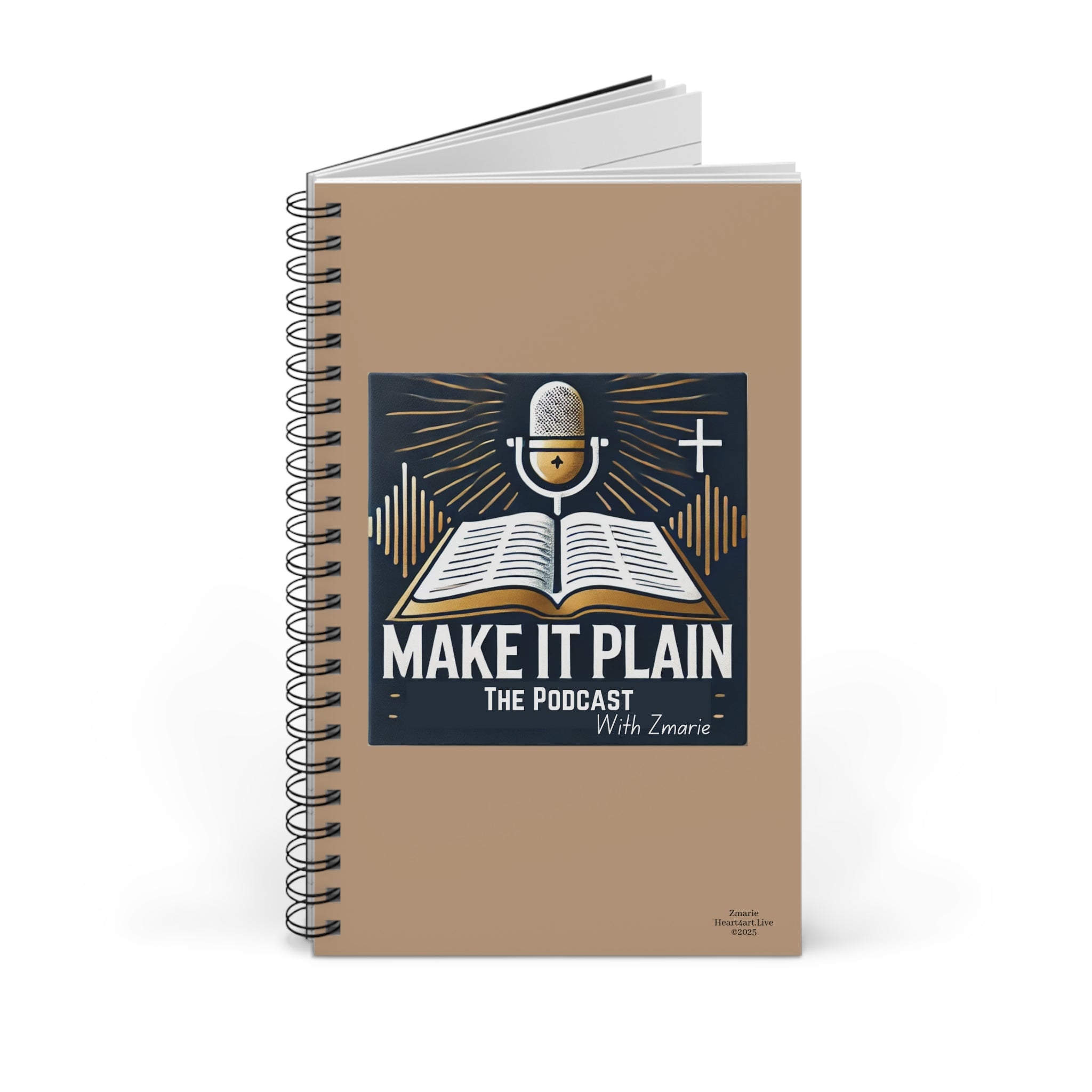"Make It Plain" Spiral Journal