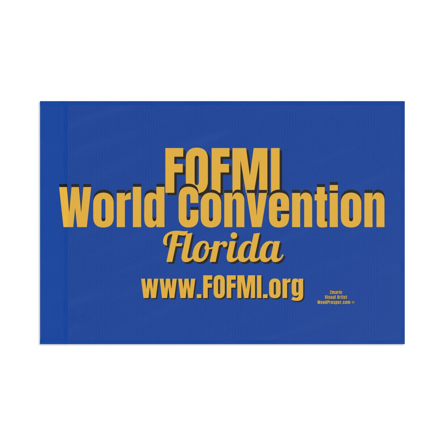 FOFMI WORLD CONVENTION Blue Flag