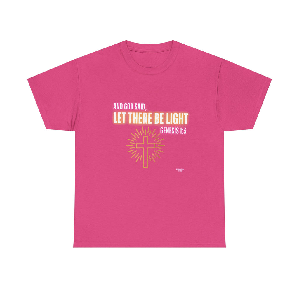 Let There Be Light! Christian Unisex Heavy Cotton Tee