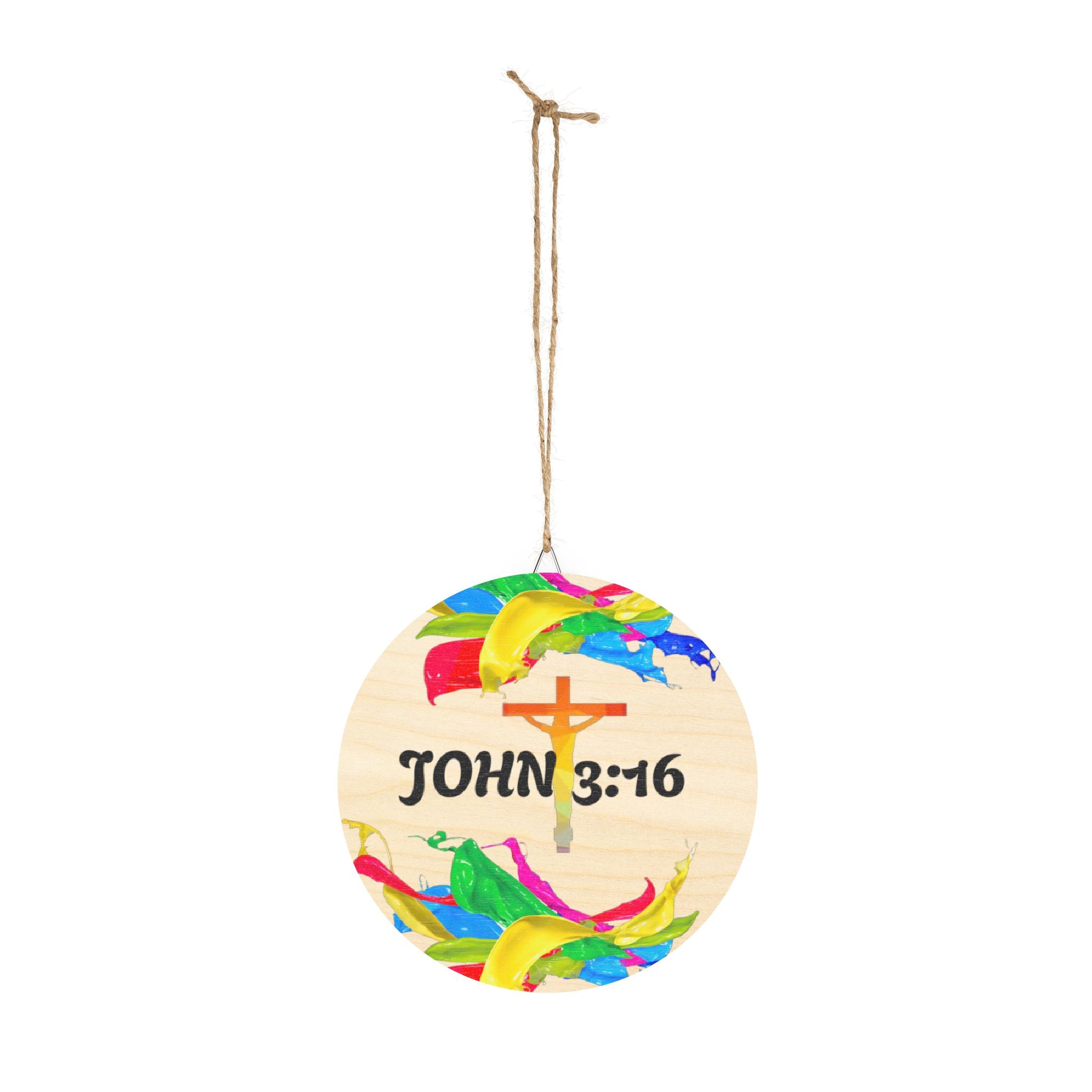 JOHN 3:16 Colorful Wood Signs