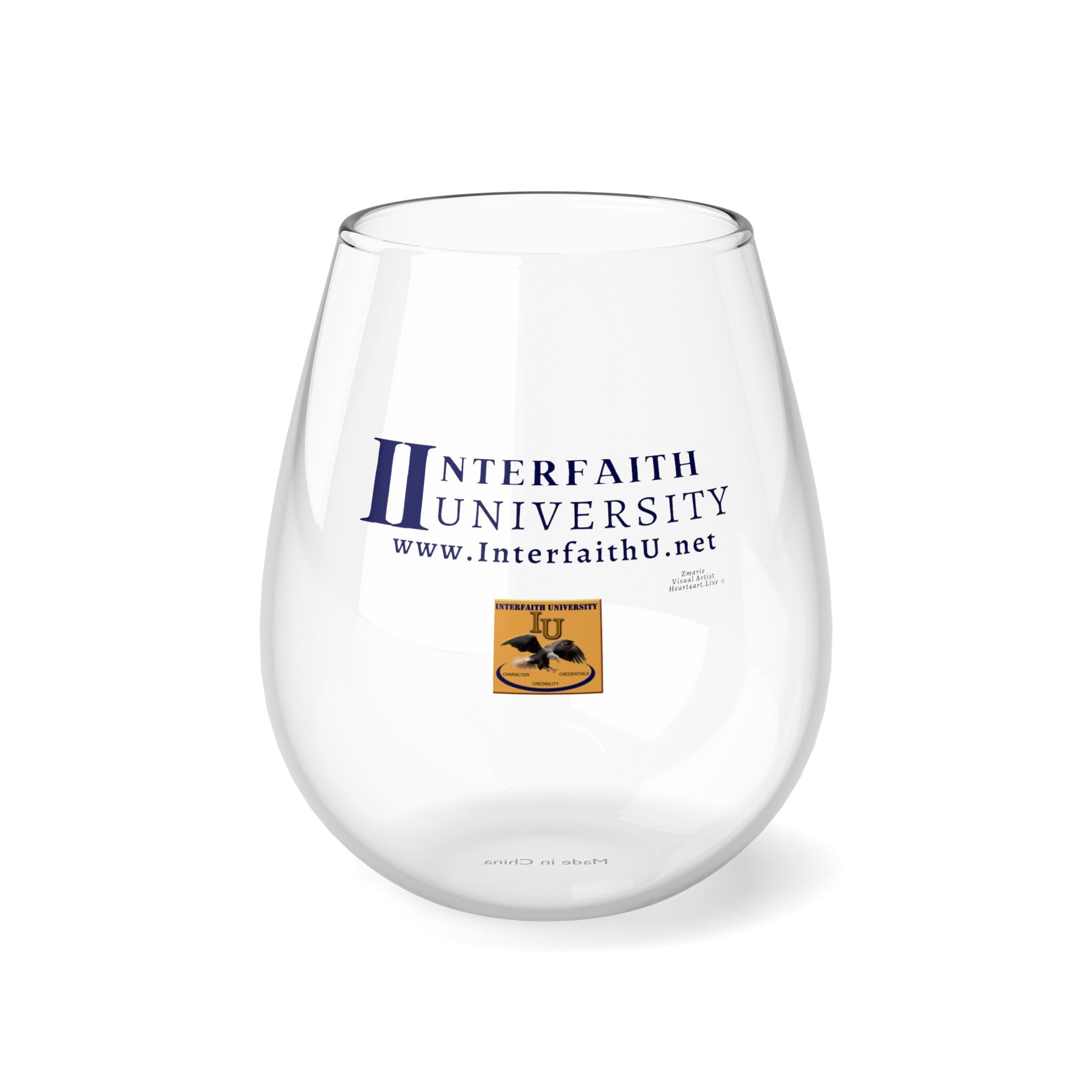 Interfaith University Stemless Glass, 11.75oz