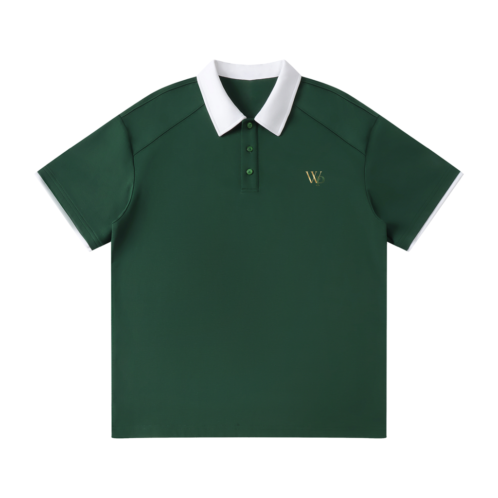 THE GENESIS COLLECTION: GARDEN Unisex Contrast Collar Raglan Polo Shirt