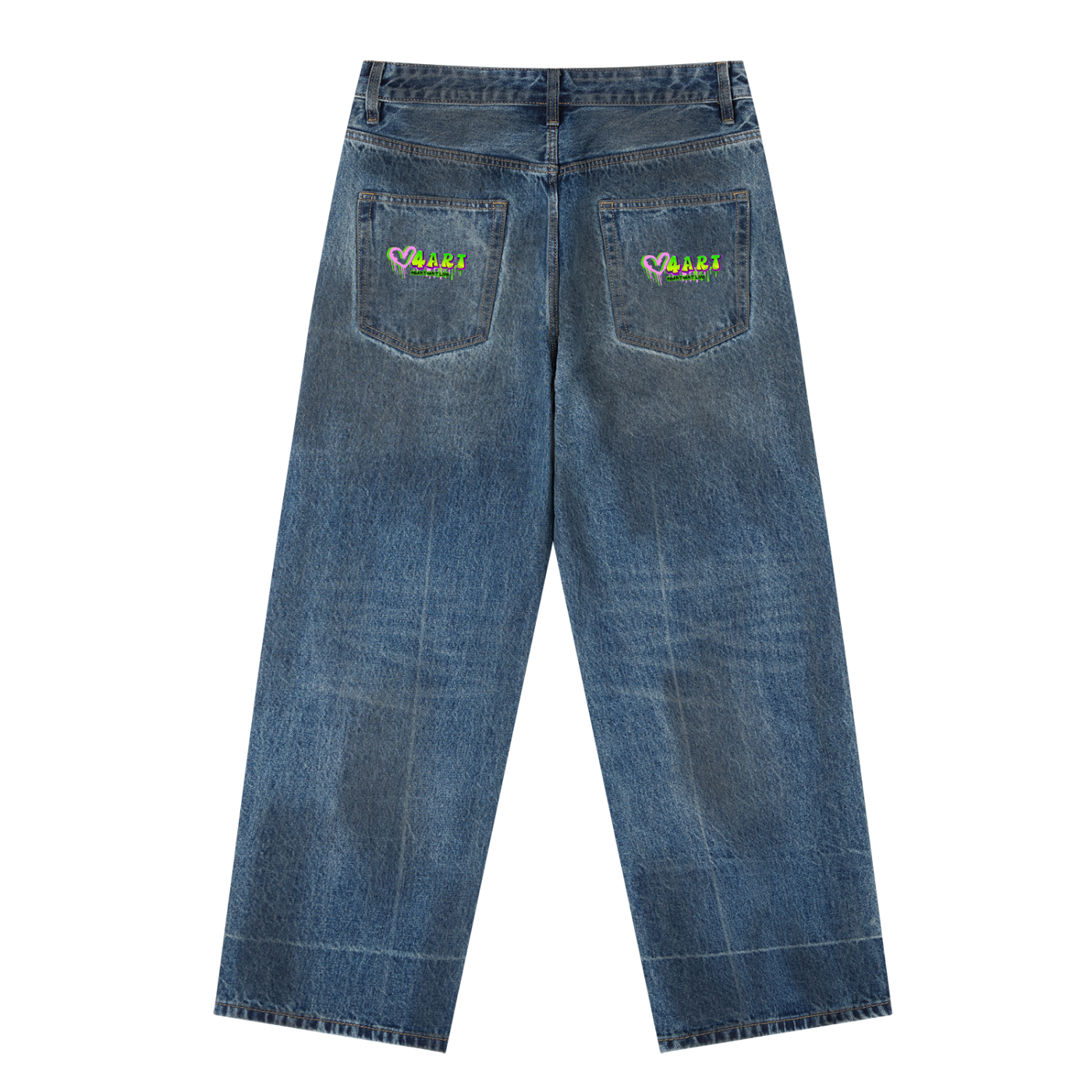 SAVED Vintage Wash Baggy Denim Jeans
