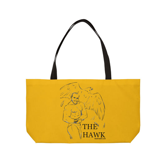 THE HAWK Weekender Tote Bag (Gold)