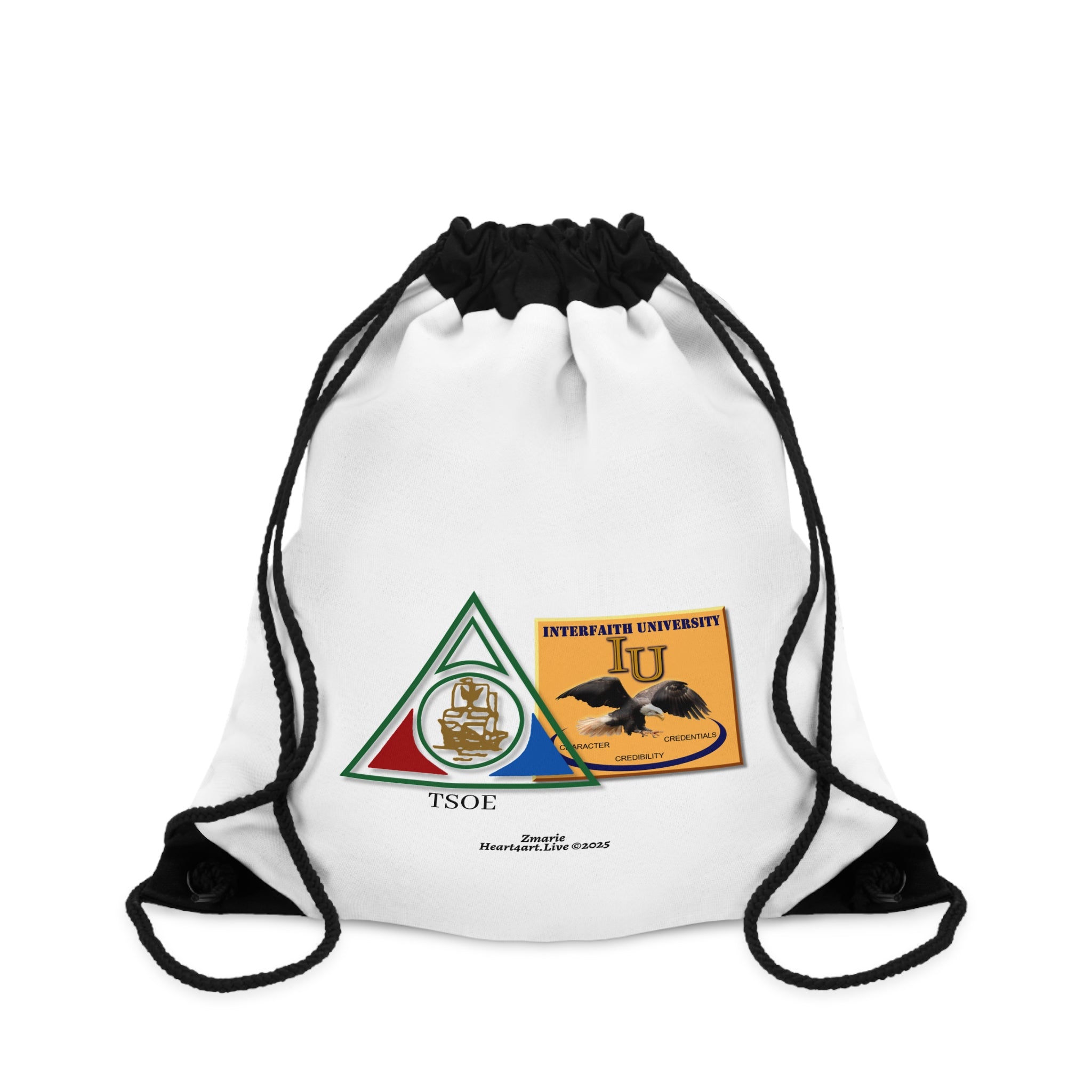 COTLG Jewel Dominion and Interfaith University Drawstring Bag