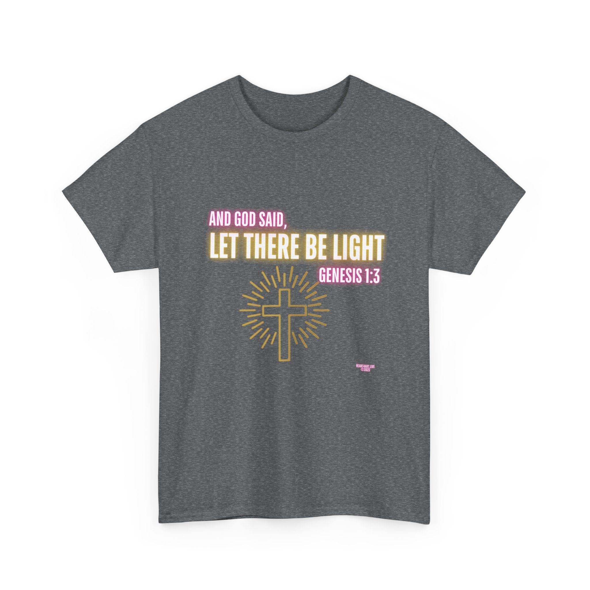 Let There Be Light! Christian Unisex Heavy Cotton Tee