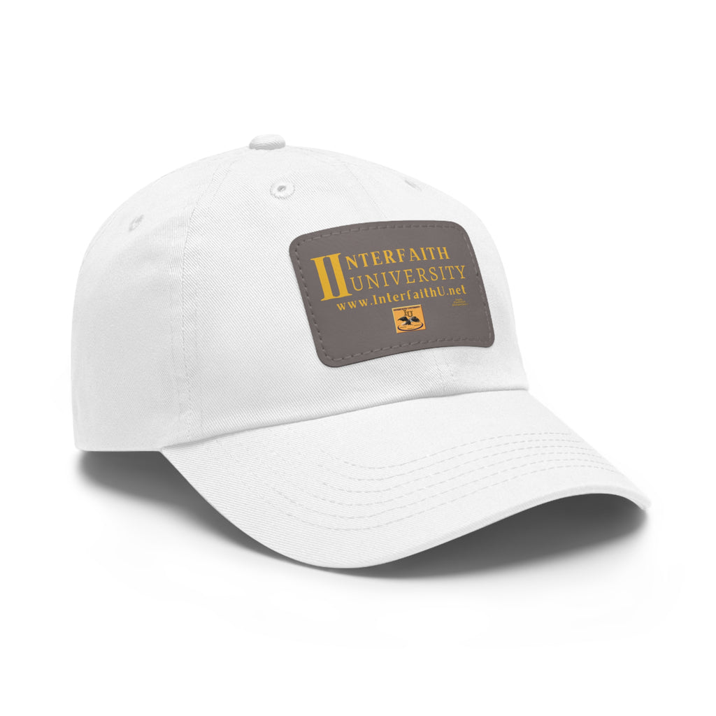 Interfaith University Hat with Leather Patch (Rectangle)