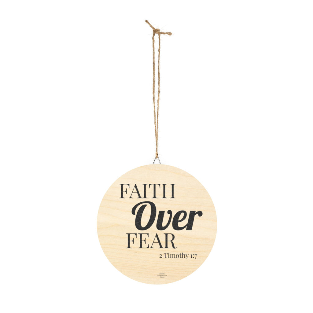 FAITH OVER FEAR Wood Signs