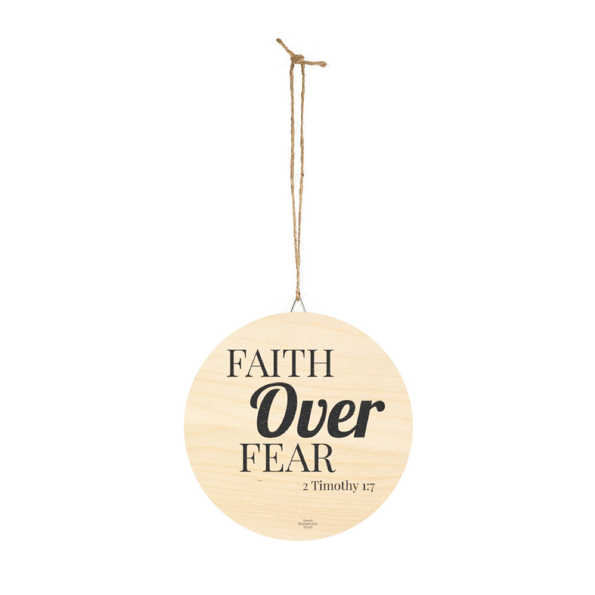 FAITH OVER FEAR Wood Signs