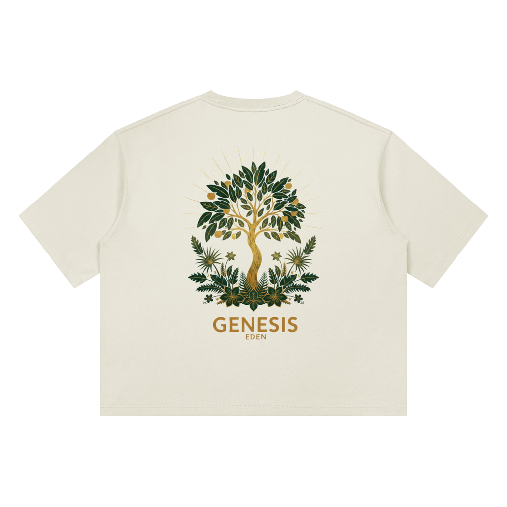 THE GENESIS COLLECTION: GARDEN Unisex Heavyweight Boxy T-Shirt