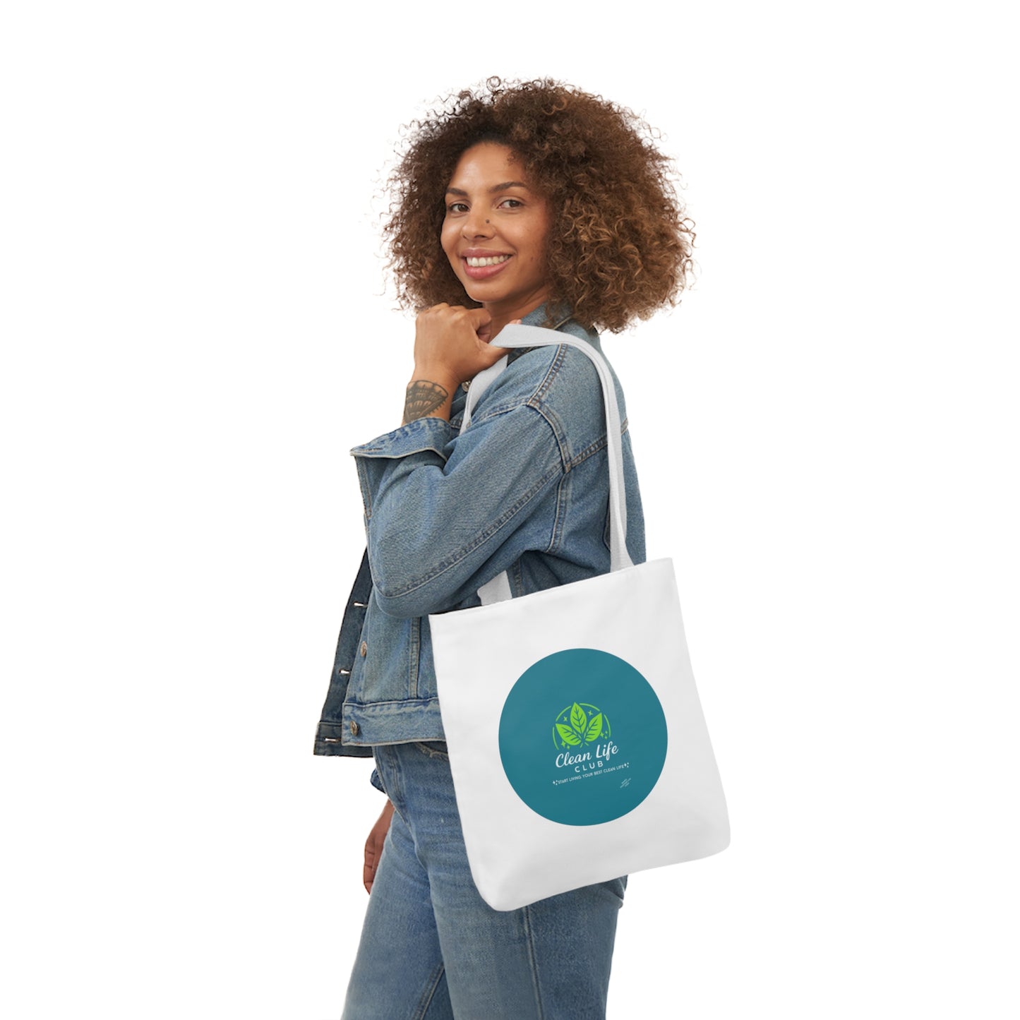 The Clean Life Club Canvas Tote Bag, 5-Color Straps