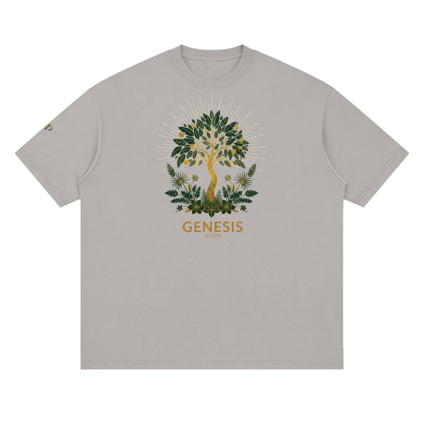 THE GENESIS COLLECTION- The Garden Unisex Streetwear Loose Drop Shoulder T-Shirt