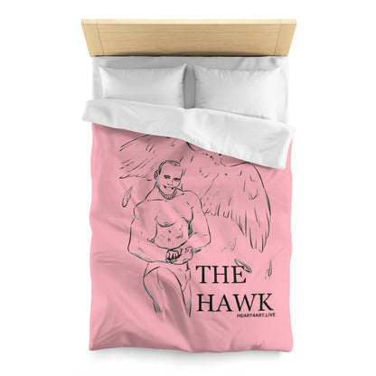 THE HAWK Microfiber Duvet Cover (Light Pink)