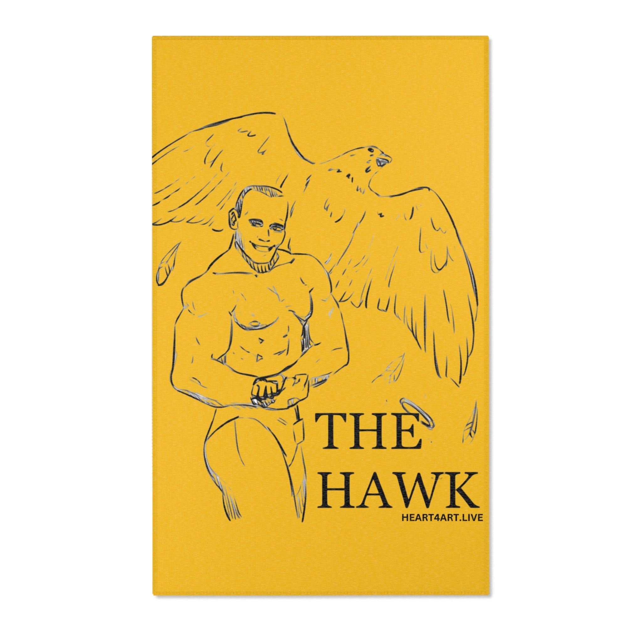 THE HAWK Area Rugs (GOLD)