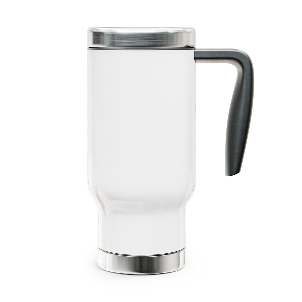 COTLG Jewel Dominion and Interfaith University Stainless Steel Travel Mug with Handle, 14oz