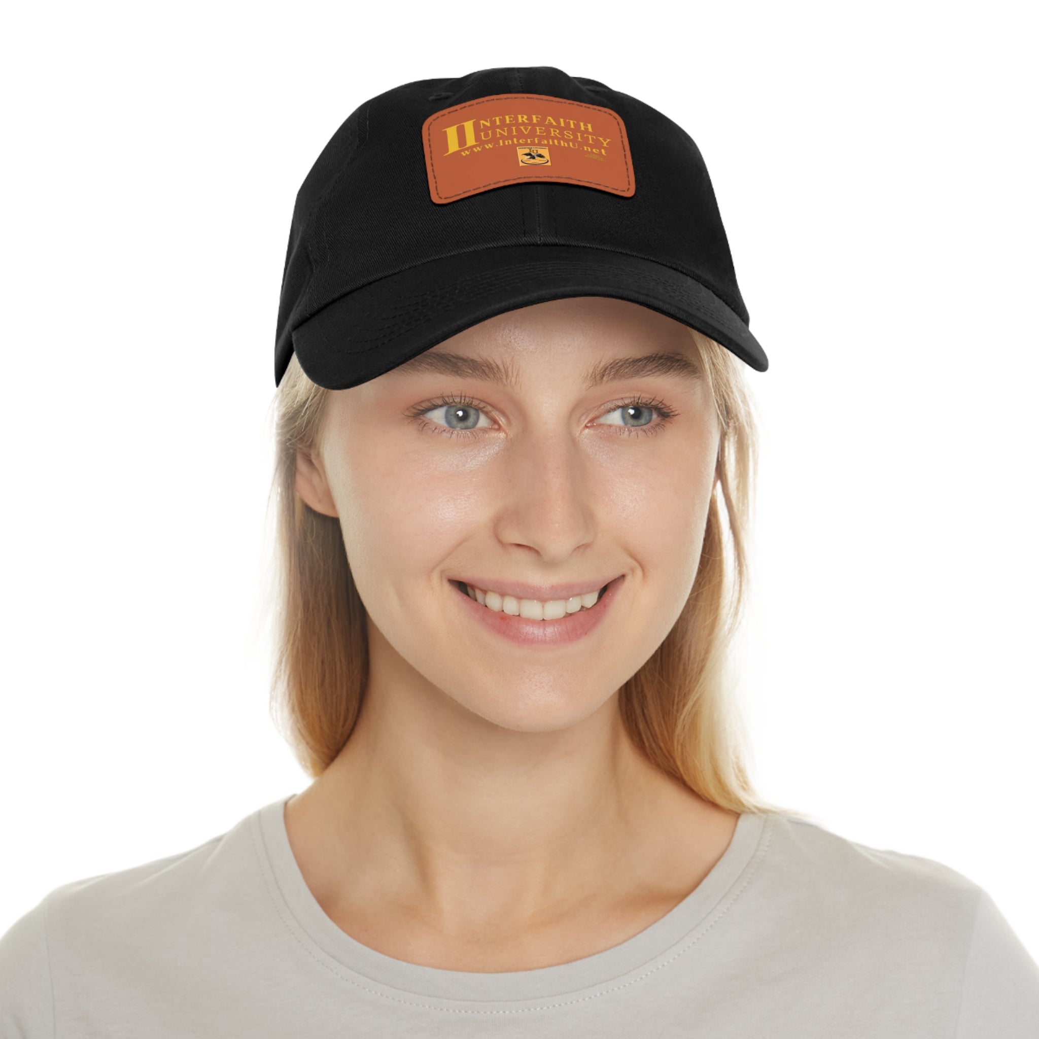 Interfaith University Hat with Leather Patch (Rectangle)