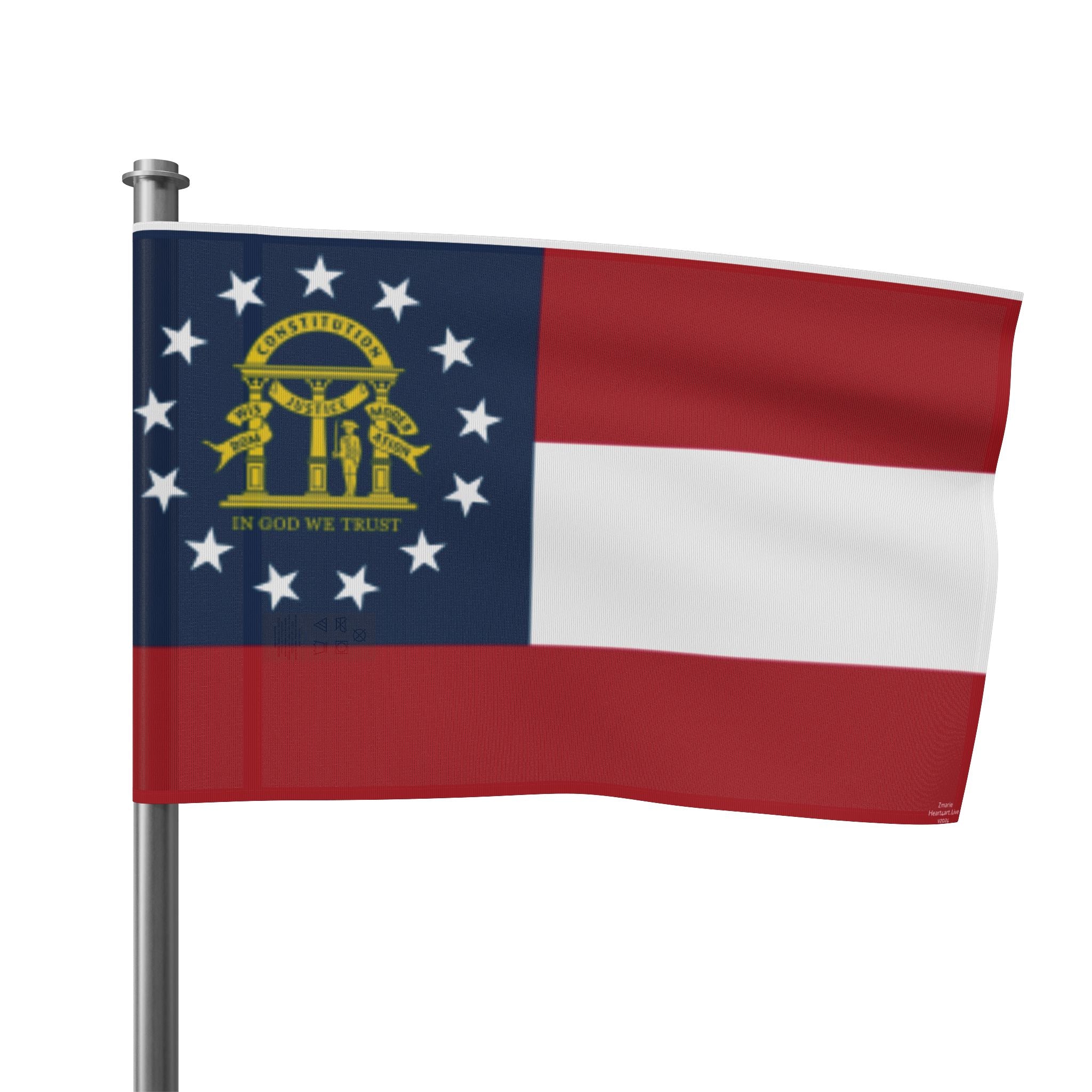 Georgia Flag (18"x 12", 60" x 36)