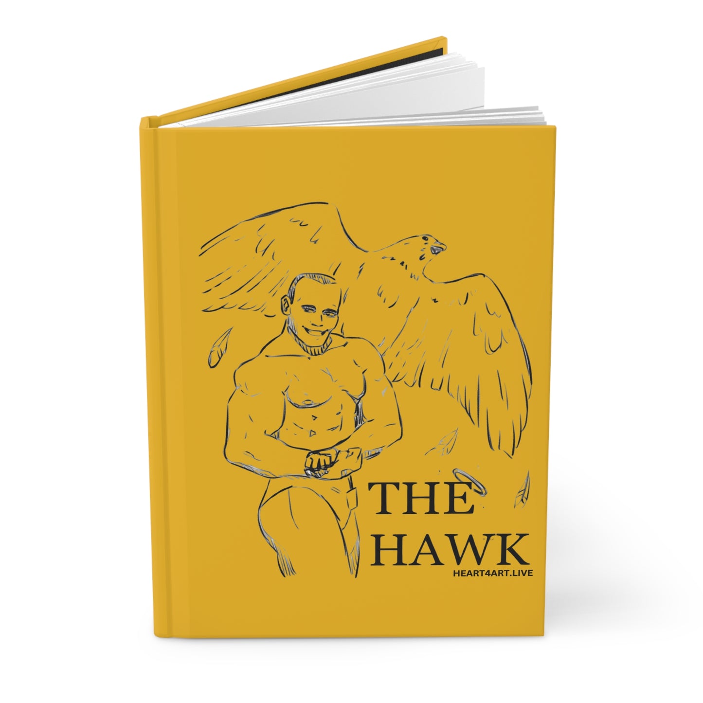 THE HAWK Hardcover Journal Matte (Gold)