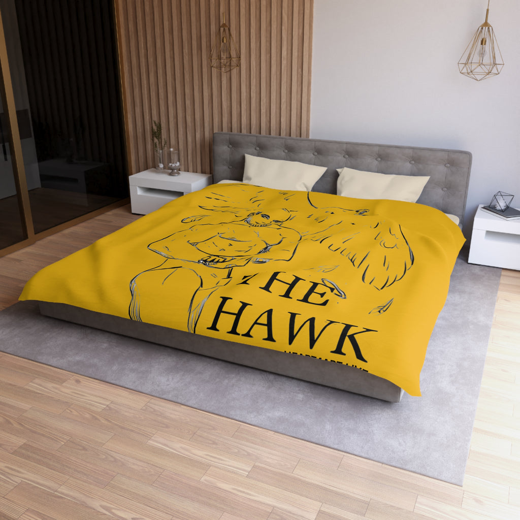 THE HAWK Microfiber Duvet Cover (Gold)