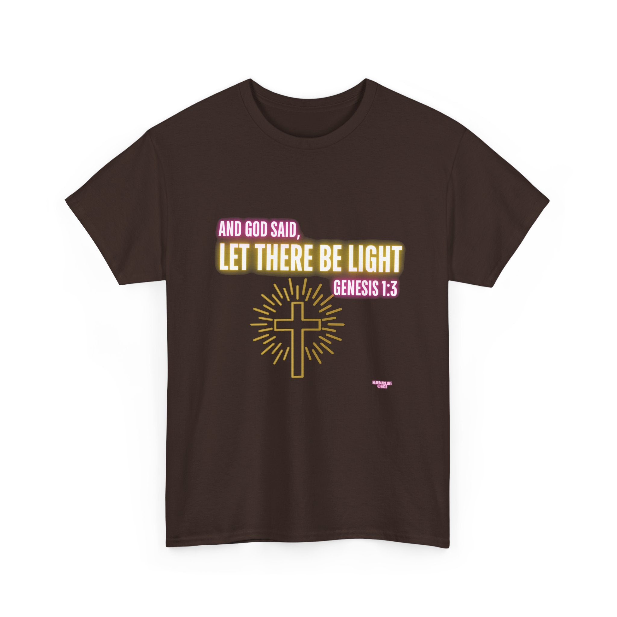 Let There Be Light! Christian Unisex Heavy Cotton Tee