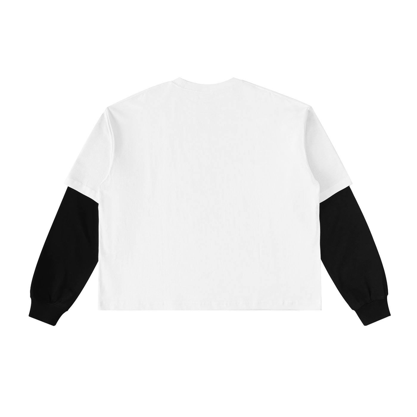 THE GENESIS COLLECTION- Garden Unisex Layered Contrast Sleeve Cotton T-Shirt