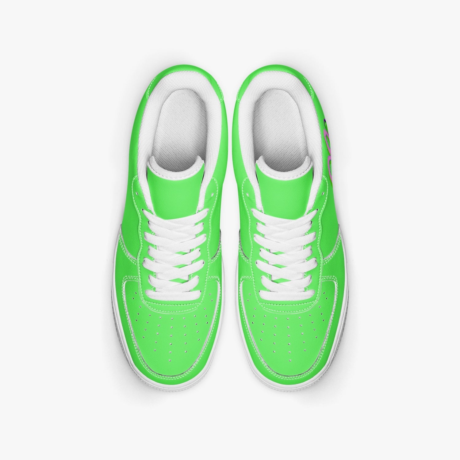 Heart4art Type 2 AF1 Low-Top Microfiber PU Leather Sports Sneakers