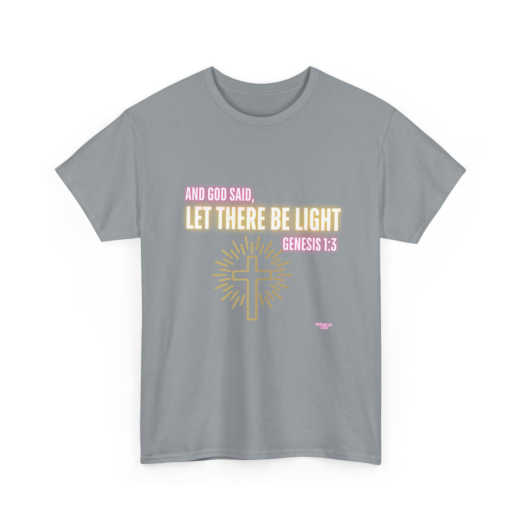 Let There Be Light! Christian Unisex Heavy Cotton Tee
