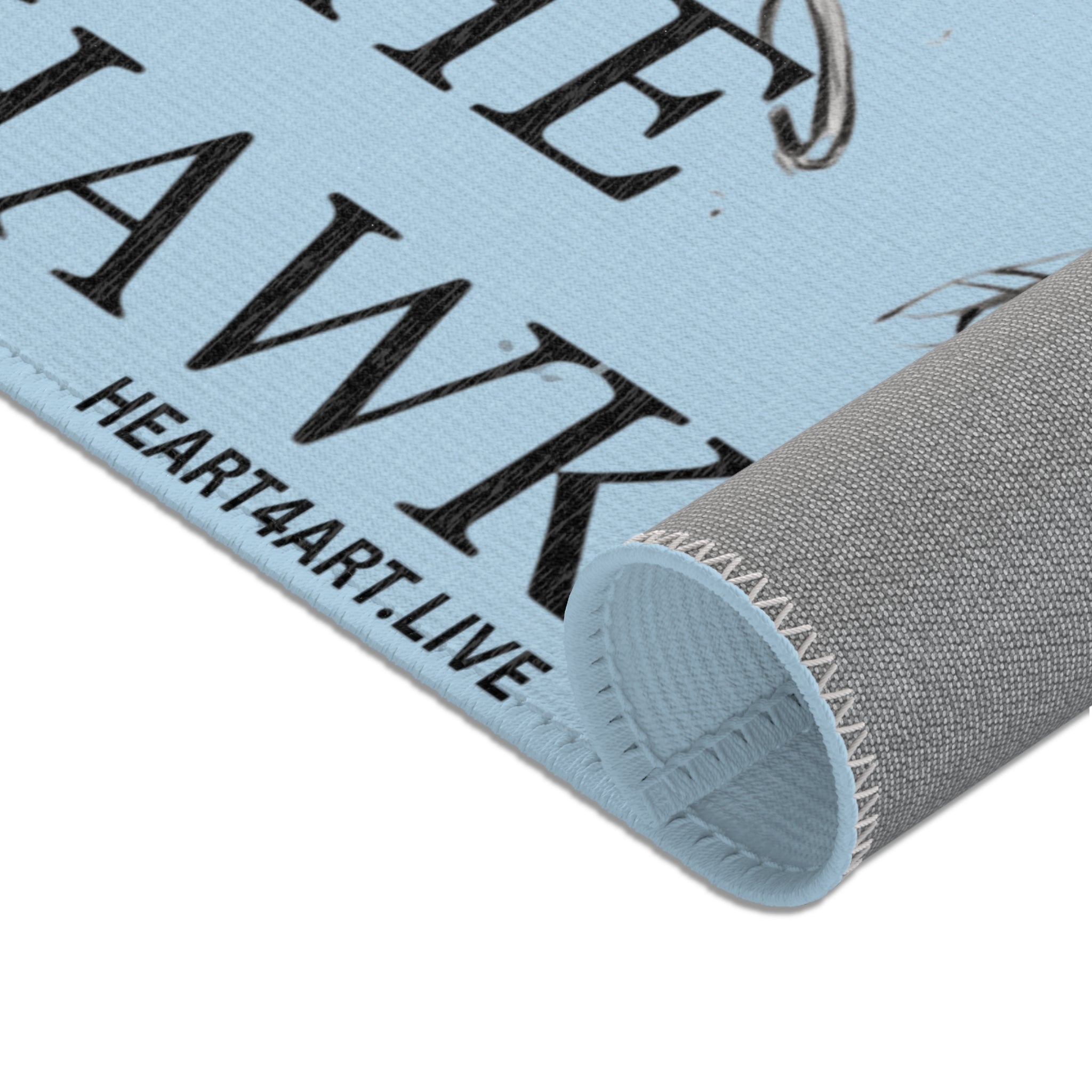 THE HAWK Area Rugs (Light Blue)