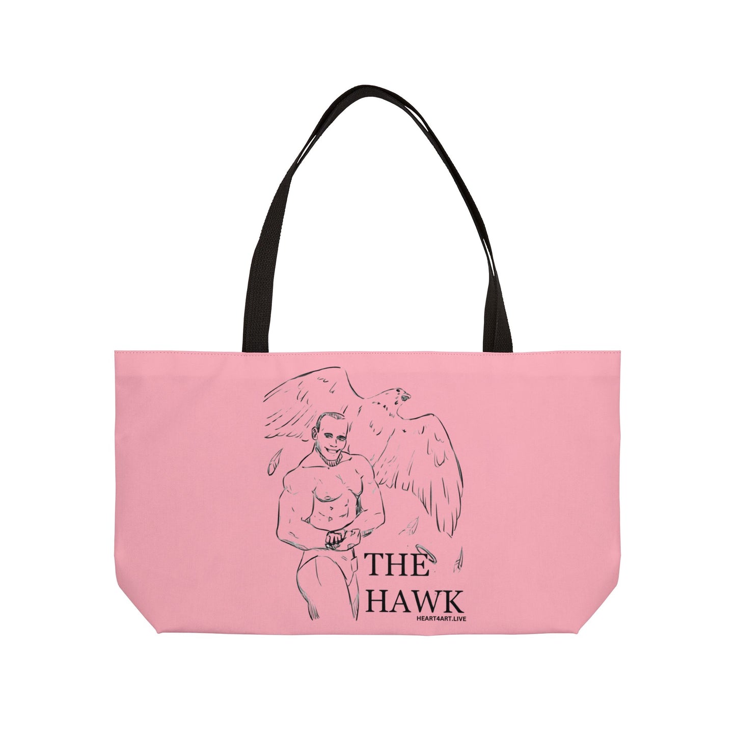 THE HAWK Weekender Tote Bag (Light Pink)