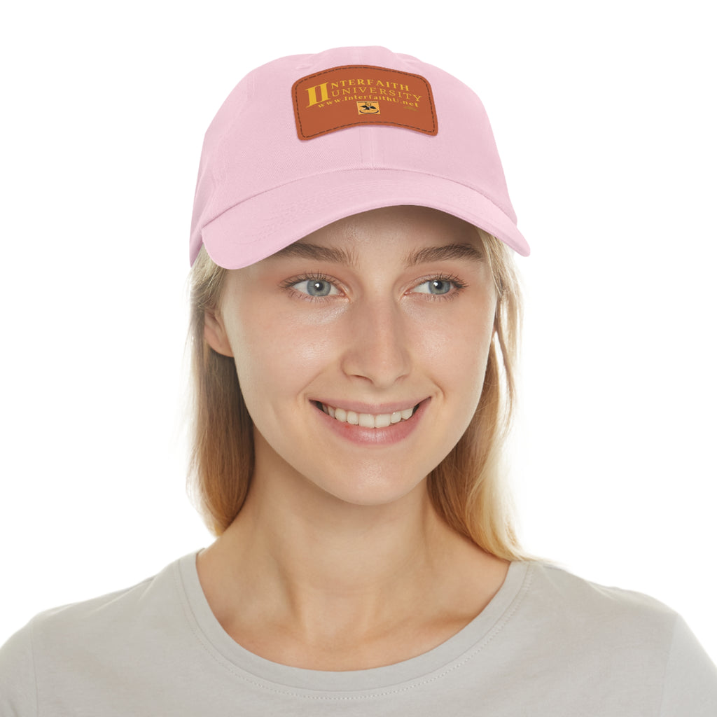 Interfaith University Hat with Leather Patch (Rectangle)