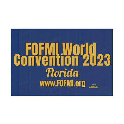 FOFMI WORLD CONVENTION 2023 Blue Flag